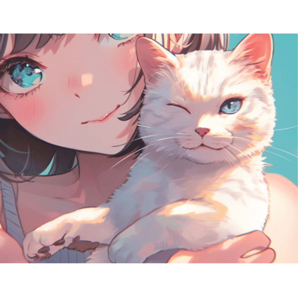 RDORA3-009 ダイヤモンドアート『アーティスト』コラボ 猫＆女子